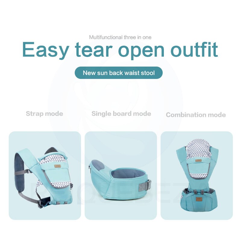 Ergonomisk bæresele 3 in 1 fremadvendt babyslynge slynge spædbørn baby hoftesæde bæresele rygsæk bebes kænguru tasker 0-36 måneder