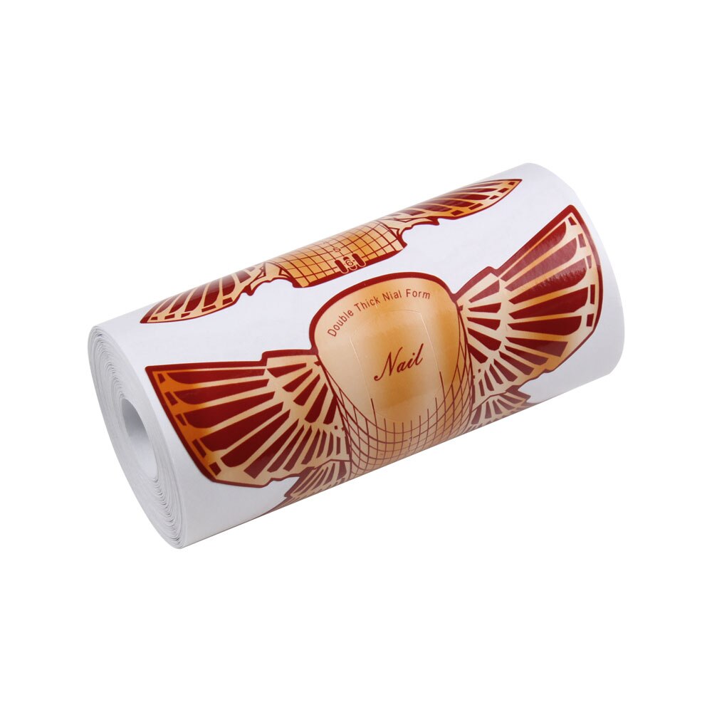 20/50/100Pcs Orange Butterfly Nail Form for Extension Gel Tips Builder Form Guide For Nail Extension Nail Art Tool
