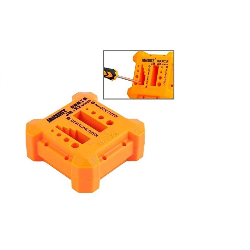 Support JM-X2 Magnetizer Demagnetizer Tool Orange Screwdriver Magnetic Pick Up Tool Screwdriver Magnetic Degaussing
