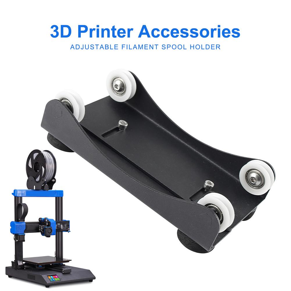 3D Printer Filament Spool Houder Acryl Materiaal Levert Lade Vaste Stand Verstelbare Rack Met Lager Printer Accessoires