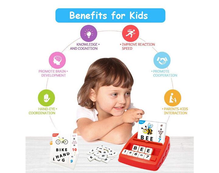 Children's intelligence science education letter collocation spelling preschool learning toys English word memory card game