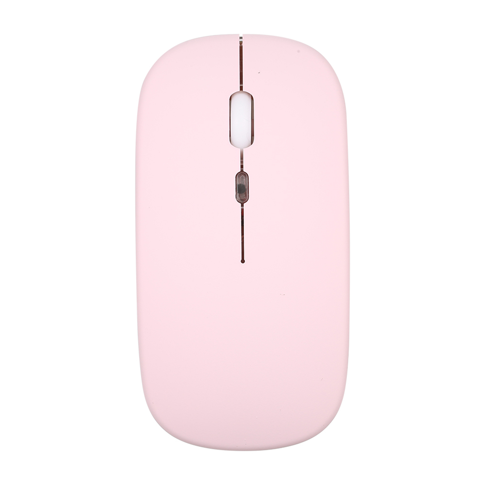 2.4G Mouse BT3.0 Wireless Dual-mode Mouse Mute Office Mouse Built-in Rechargeable Lithium Battery Light 1600DPI Mice for Laptop: Light Pink