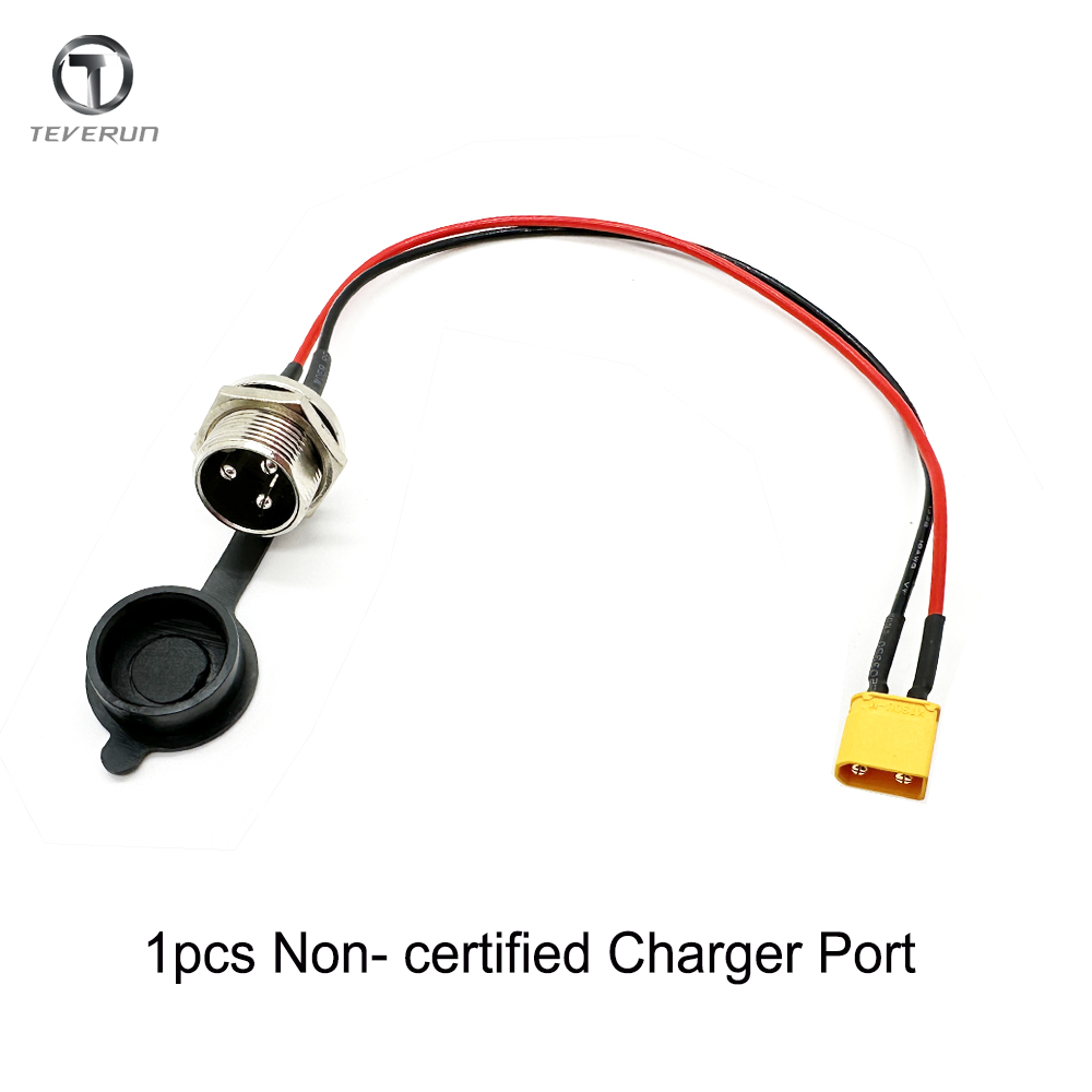 Originele Teverun Met/Zonder Certificering Poort Oplader Poort Pak voor Blade GT/GT + Fighter 11/11 + Supreme E-Scooter: WHITE