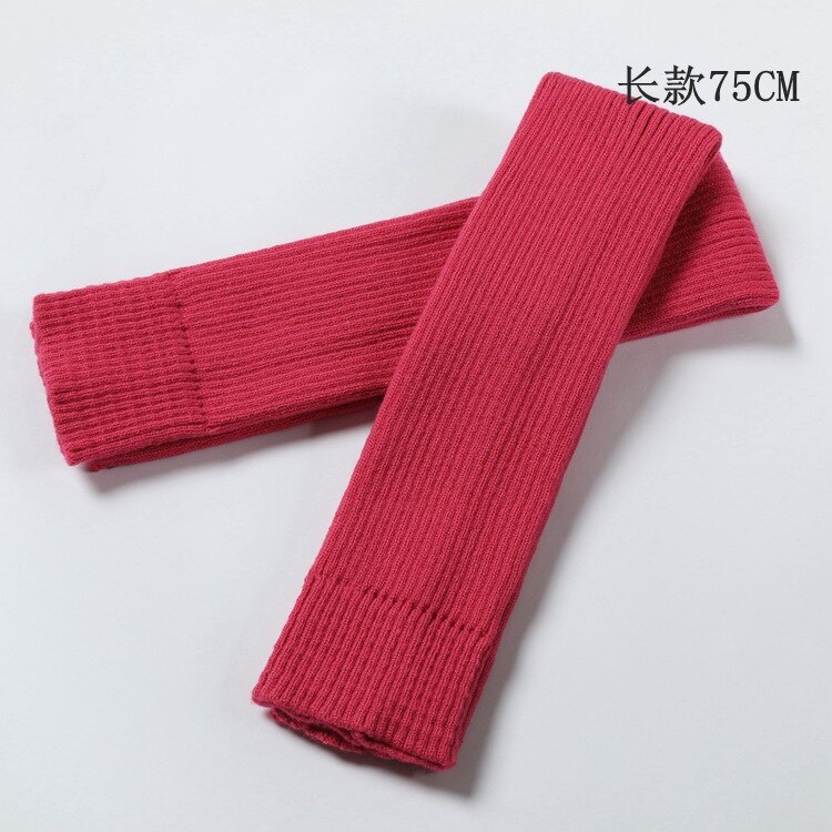 75cm Winter Frauen Bein Wärmer Freizeit Lange Oberschenkel Hohe Damen extra Lange Stiefel Über Knie Gestrickte tanzen Socken Bein wärmer 100: Rose
