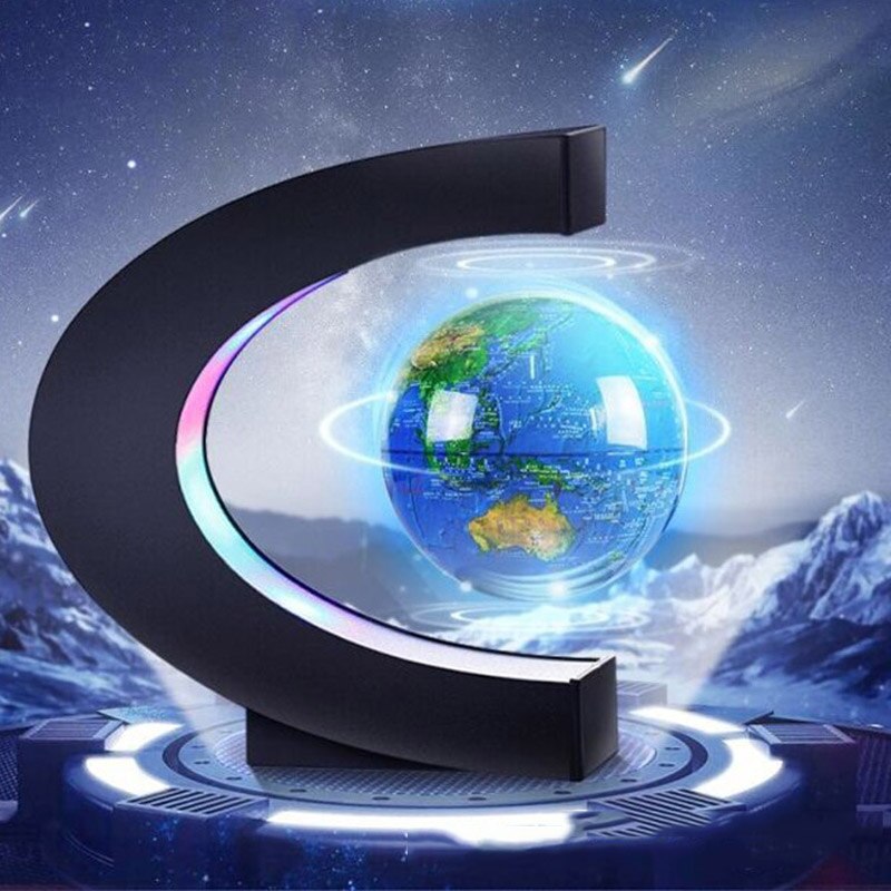 Magnetic Levitation Floating Globe Novelty Decoration Education Supply World Map Home Office Decor Kids