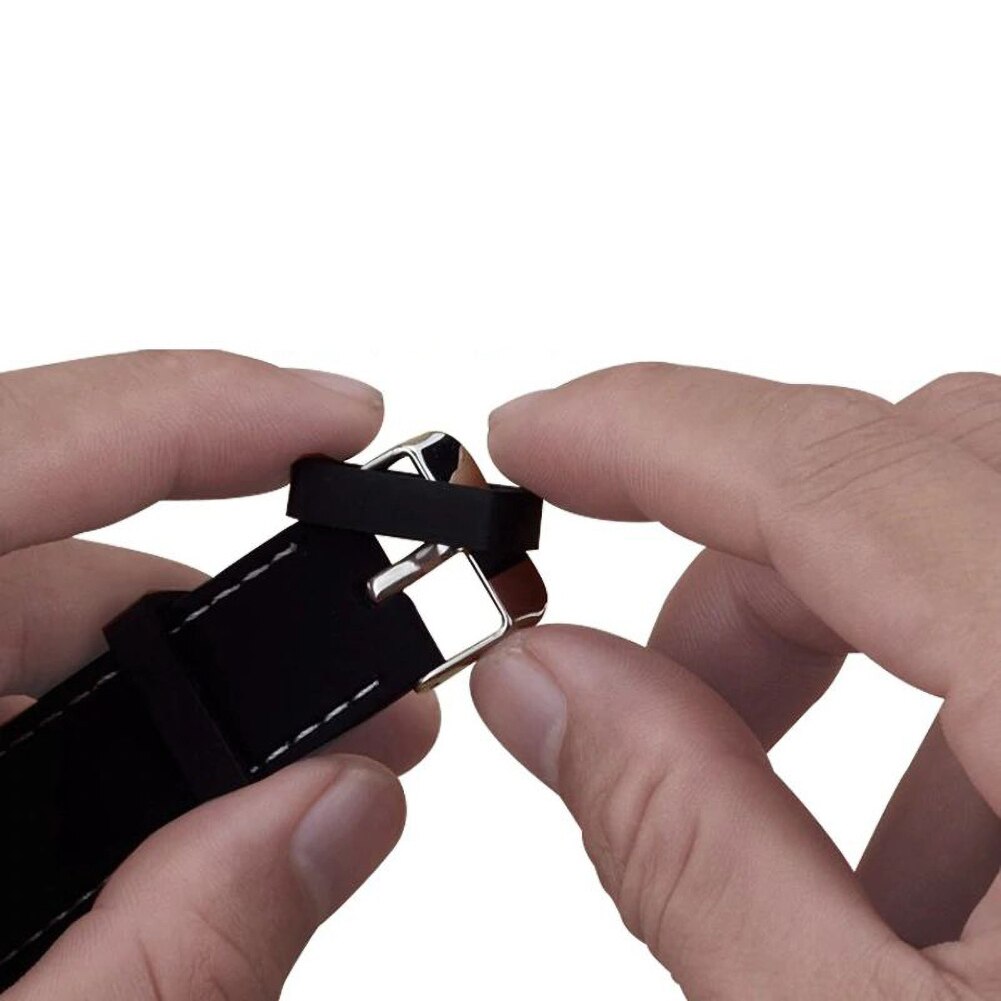 12-22mm gummibyte klockarmband band hållare ögla säkerhetshållare ring för klocka/armband gummislinga