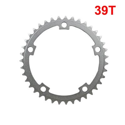 BCD130 39T 44T 48T 53T Fixed Gear Bike Single Folding Bike Chainring Road Bicycle Chain Wheel Bicycle Bike Parts Accessories: Yellow