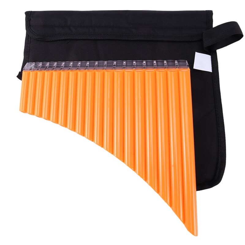 18 Tube Pan Flute - Alto C - ABS Plastic - With Carrying Case - For Beginners & Kids: Default Title