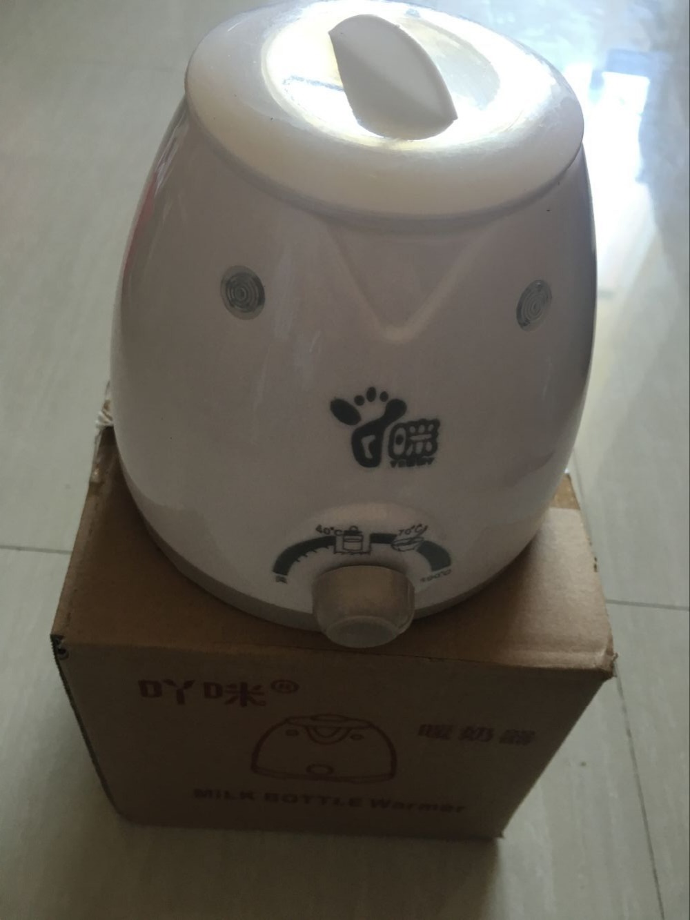 Calentador de biberones de Material PP, calentador de leche para bebés, calentador de leche para biberones, termostato,