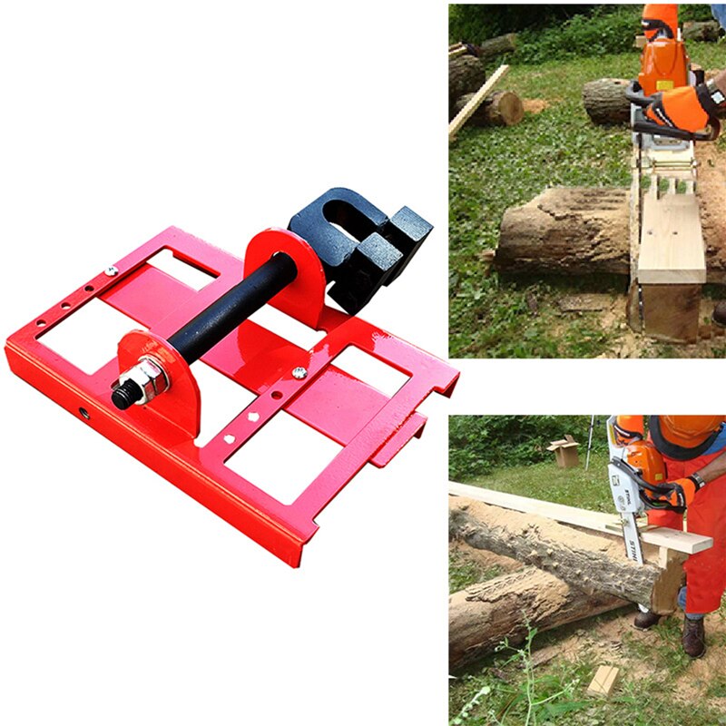 Steel Lumber Cutting Chainsaw Mill Lumber Cutting Guide Bar Saw Wood Timber Attachment Cut Guide Milling Cutter for Builders