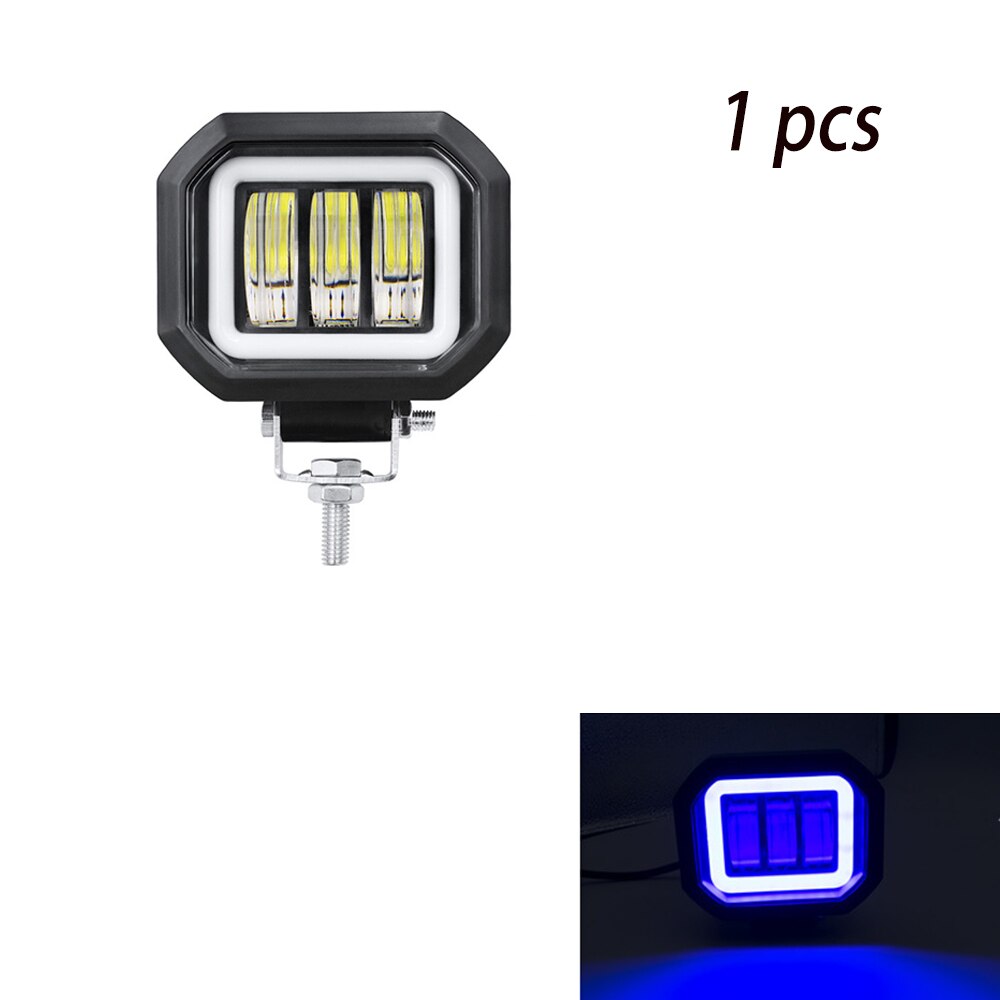 6D Lens 5 Inch Round Square Led Work Light For Car 4x4 Offroad Truck Boat UAZ ATV 12V 24V Led Angel Eyes Driving Lights。