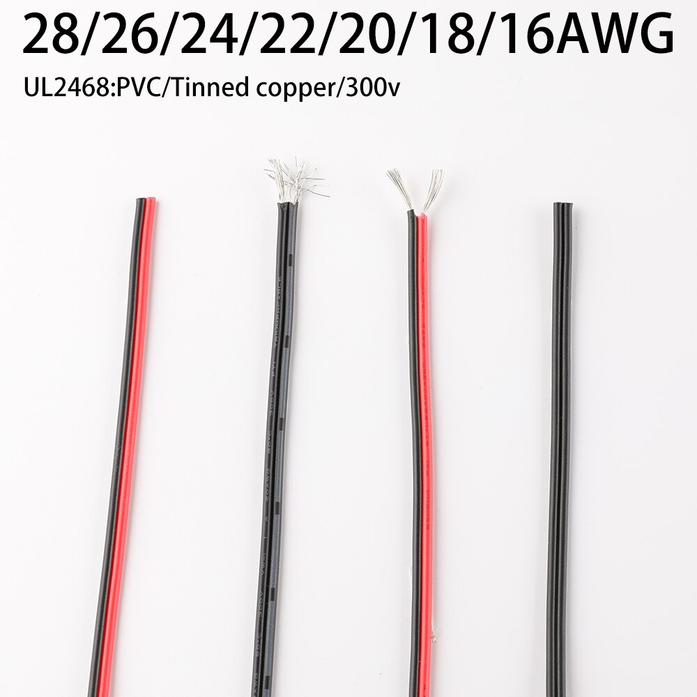 Originele Kabels Gauge Awg Silicone Rubber Zachte Draad Kabel Rode En Zwarte Flexibele 12 14 16 18 20 26 28 30AWG Elektrische Draad