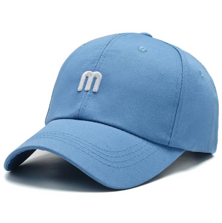 Four Seasons Unisex Baseball Caps Casual Style Cotton Letter Pattern Outdoor Street Sports Cool Girl Boy Hats: Blue