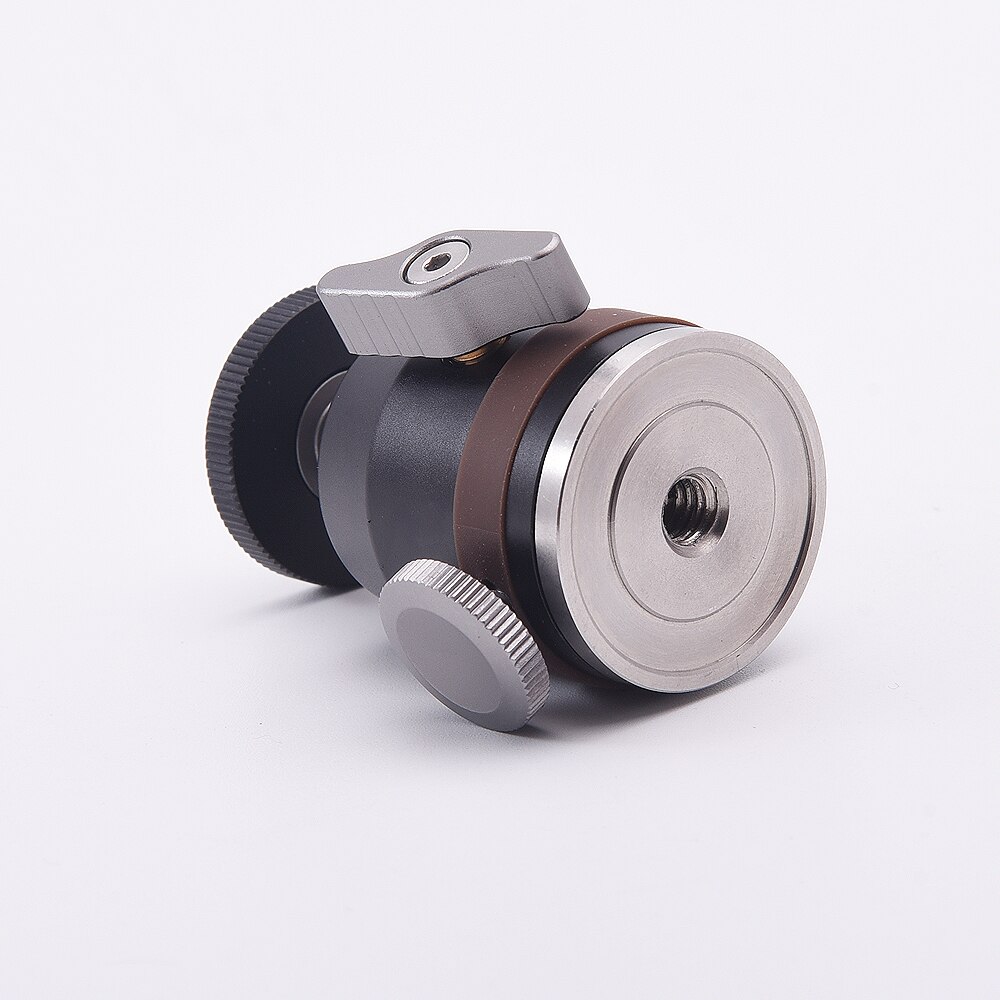 Trípode de aleación de aluminio cabeza de bola Mini cabeza de bola para Benro tripie ajustable para luz Led para Monitor carga máxima 2,5 kg
