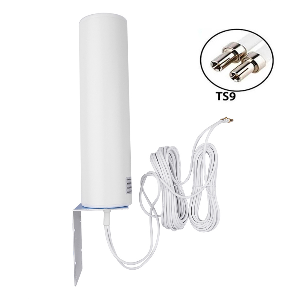 Antena de TV 4G LTE, 12Dbi, 4G, exterior, Dual Slider, CRC9/TS9/SMA, conector módem, enrutador: TS9