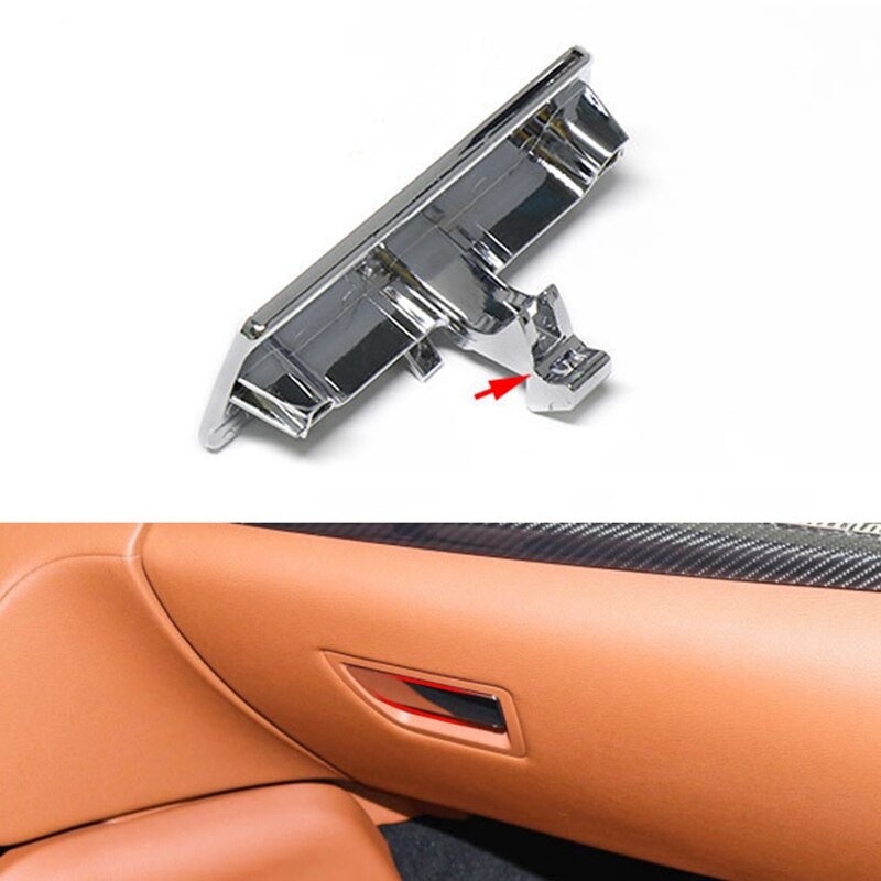 Manija de la tapa de la guantera plateada, caja de herramientas de bloqueo abierto, tapa de extracción para Maserati Quattroporte 673005415
