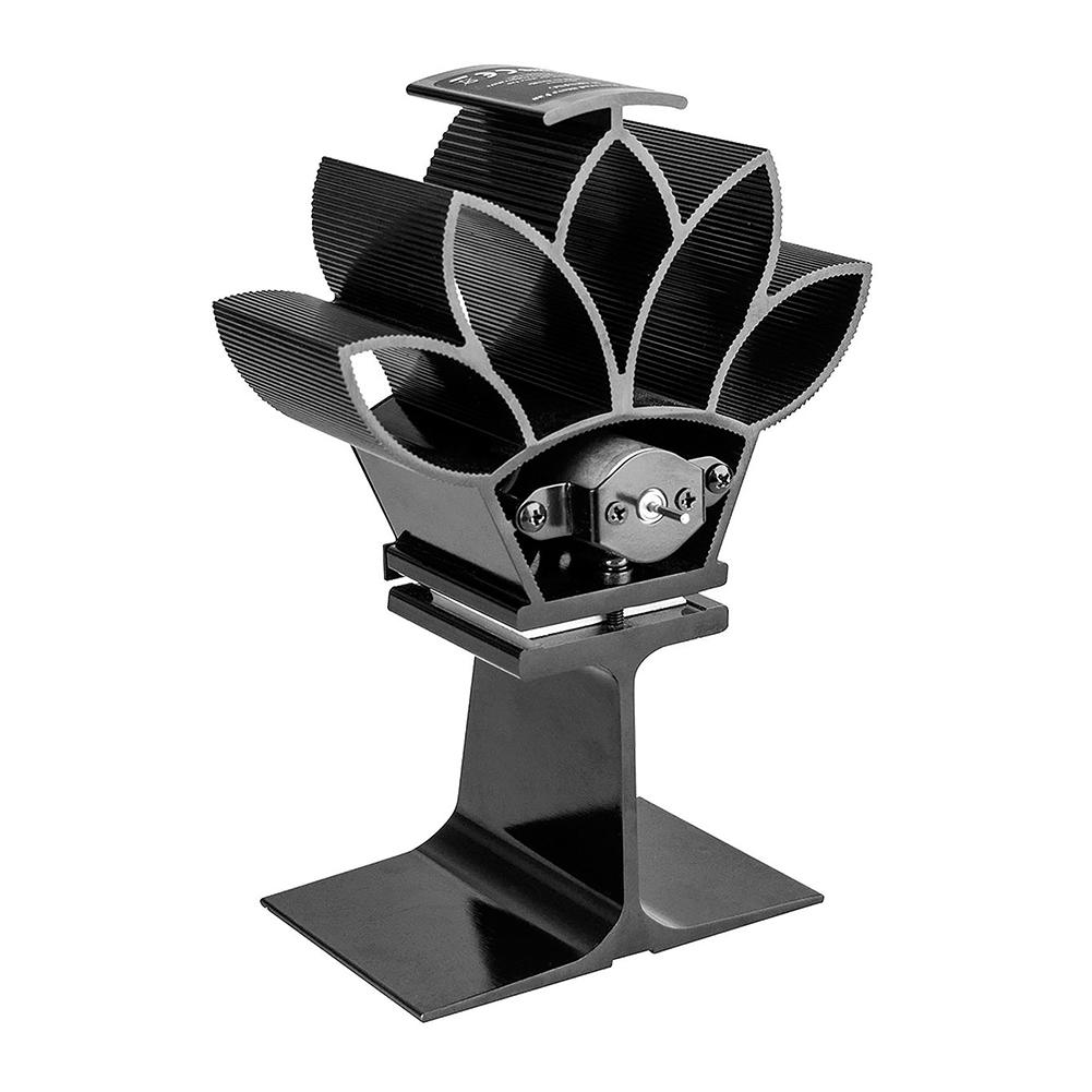 Ventilador de chimenea de energía térmica, ventilador de estufa alimentado por calor con aire para quemador de troncos de madera y chimenea