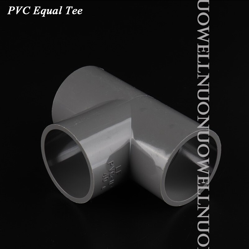 2Pcs PVC Pipe Connector 20 25 32 40mm Garden Irrigation Equal tee Three Way Fish Tank Supplies Aquarium Water Pipe Fittings