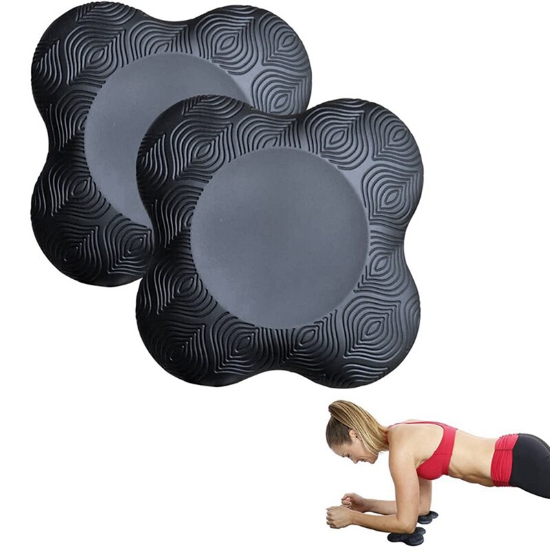 2x extra dicke, tragbare yoga-kniepolster & 2 yogablöcke und yogagurte aus hochdichtem eva-schaumstoff