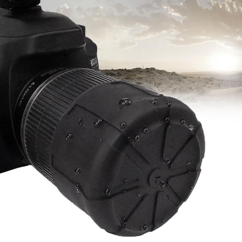 Universele Slr Camera Lens Cover Waterdichte Siliconen Anti-Dust Dslr Lens Cover Hood