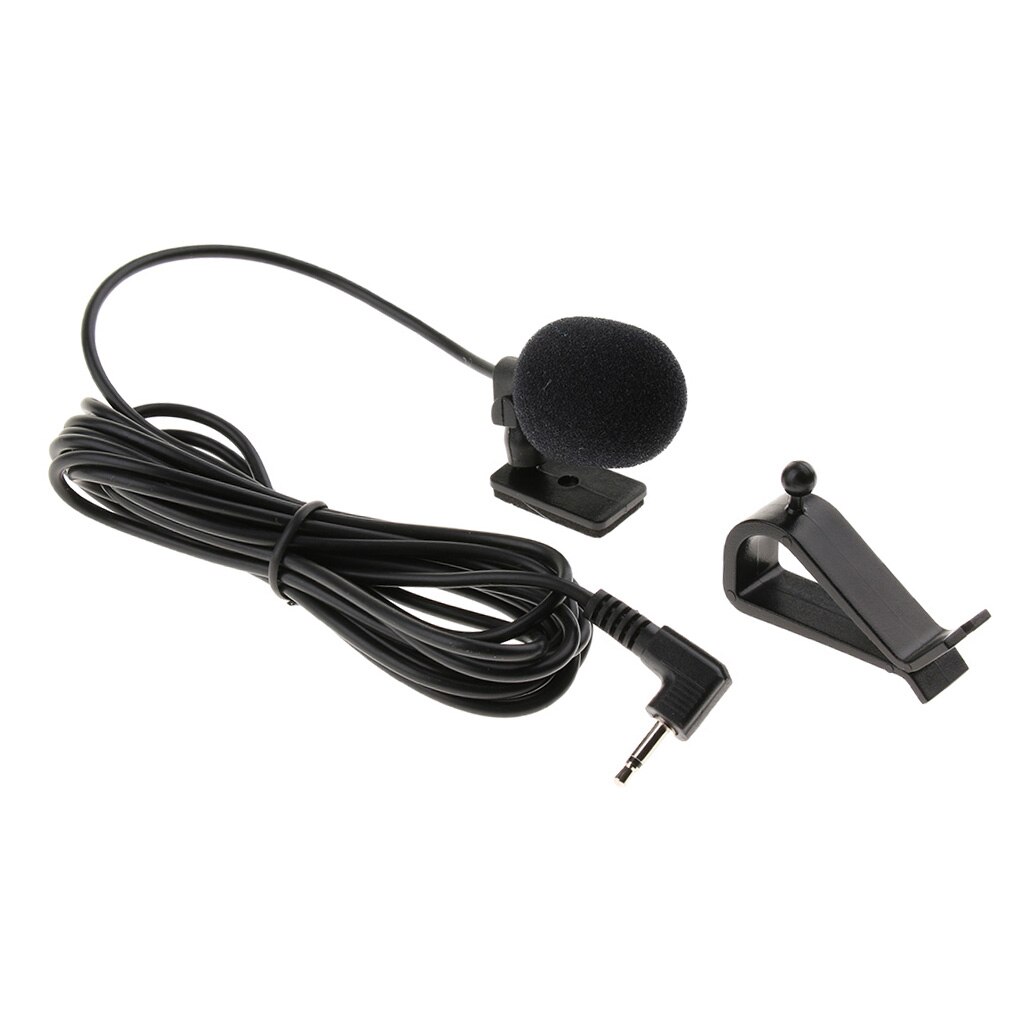 Omni-directional Microphone Condenser Mic for Car Stereo 3.5mm 2.5m Radio GPS DVD External Microphone