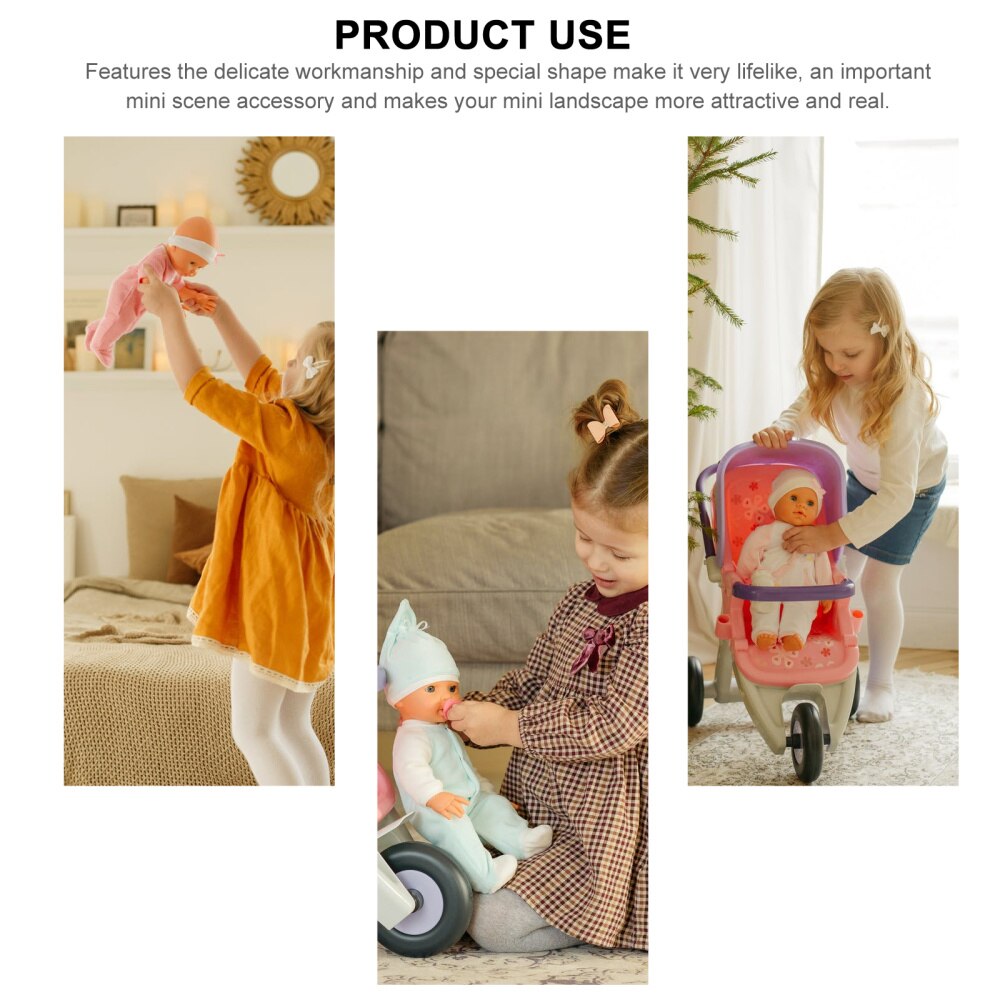 13pcs Wooden Mini Classroom Landscape Model Desk Chair Model Blackboard Model