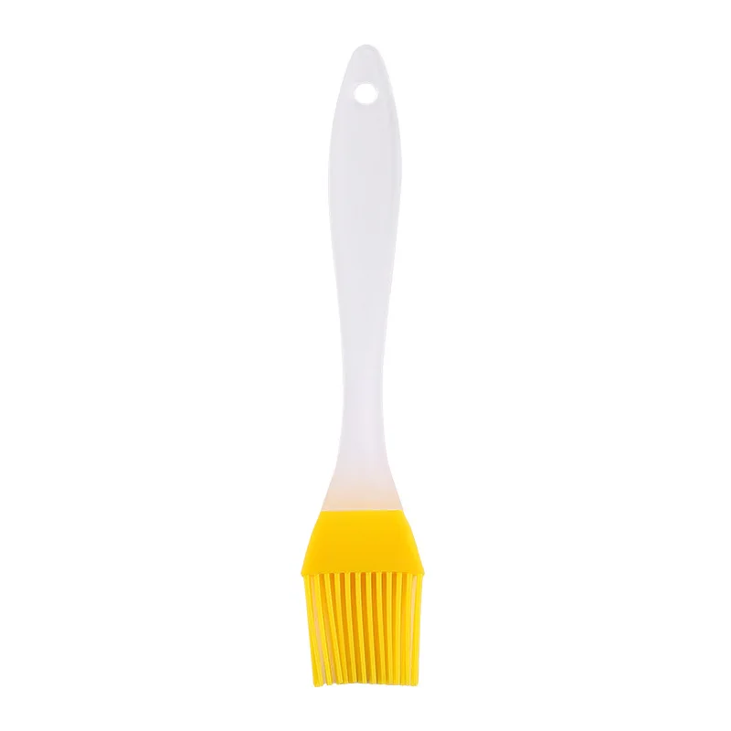 Silicone BBQ Brush BPA Free Basting Pastry Brush with Stainless Steel Handle Barbecue Turkey Oil Brush for Grilling: Yellow