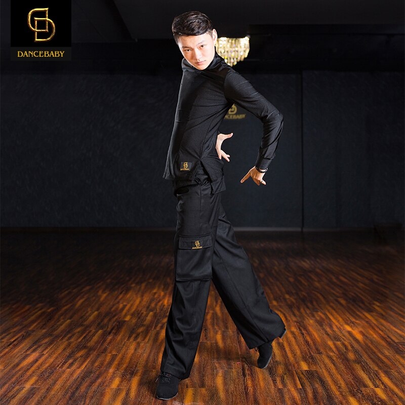 Mænds latin dansetøj mænds langærmet latin skjorte