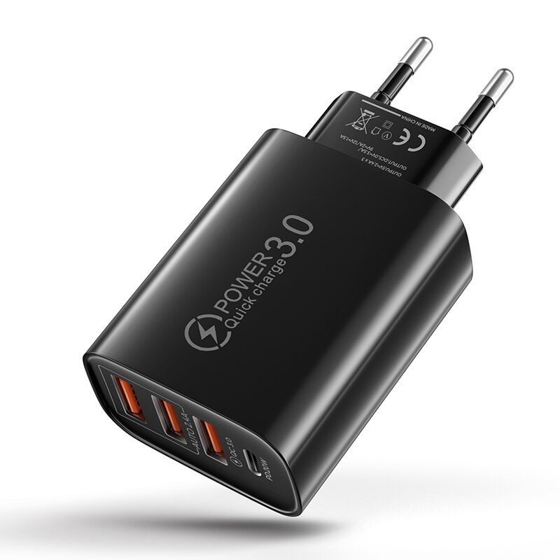 48w usb-schnellladegeräte, 3.0 typ-c pd-schnellladegeräte für iphone 12, 13 xiaomi- und samsung-handyladegeräte (eu/us-stecker): Vereinigtes königreich