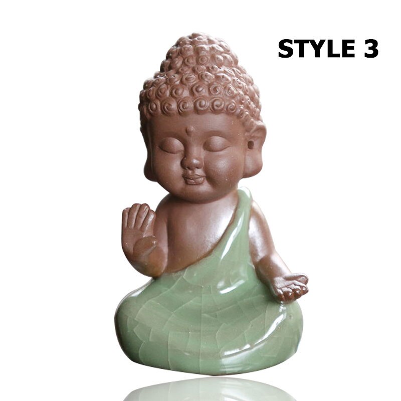 3 Styles différents Geyao petit bouddha en forme de porcelaine thé animaux thé noir Da Hong Pao thé outils: style 3