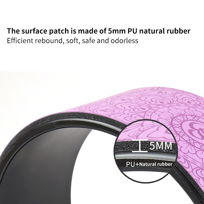 Yoga Pilates Wheel - Cork Massage Back Tool - Thickened Fitness Exercise Wheel