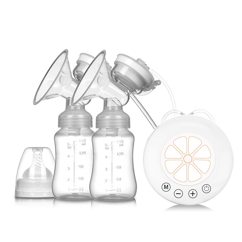 Enkele Dubbele Elektrische Baby Melk Borst Pompen Usb Krachtige Zuigkracht Tepel Pomp Met Fles Koude Warmte Pad Borstvoeding Gereedschap: 1