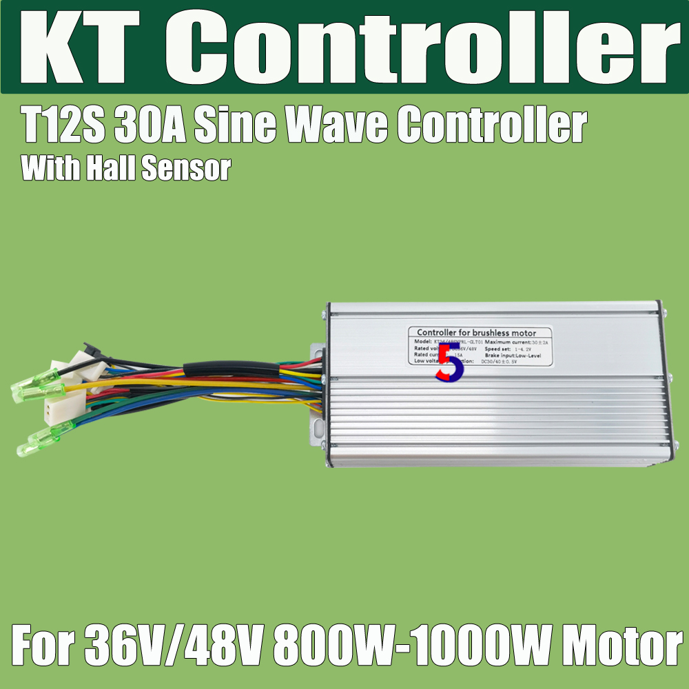 K elcykel kt-kontroller akm-motor bafang-motor kraftfull kontroller 250w 350w 500w 1000 w 24v 36v 48v 15a 22a 30a 40a för kt-display