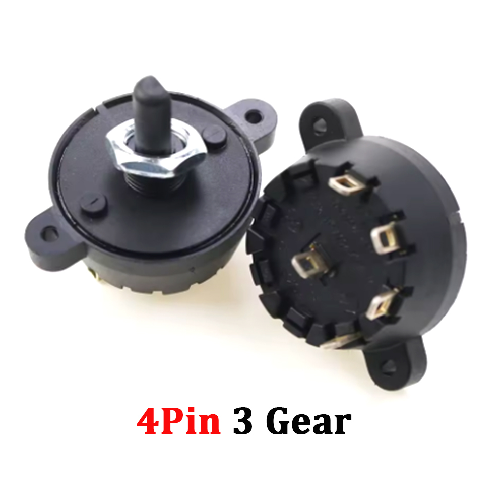 1 piece High Temperature Resistant Rotary Gear Switch 2 3 4 5 6 7 8 10 Pin Band Knob Switch Of Juicer Mixer: Ivory