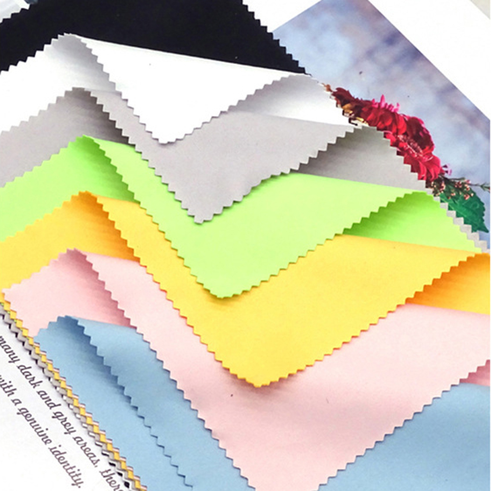 100 Stuks 230gsm Naald 1 Bril Lens Microfiber Reinigingsdoekje Brillen Reiniger 15X15Cm 17X14Cm Kleurrijk Grijs Wit Zwart