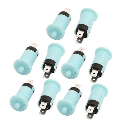 AC250V 1A SPST NO Momentary Plunger Blue Refrigerator Door Light Switch 10Pcs