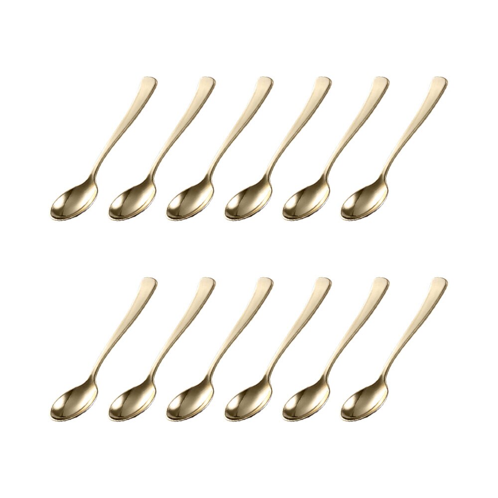12 Stuks Wegwerp Servies Set Plastic Vorken Lepels Messen Rose Goud Servies Voor Lunch Diner Picknick Wedding Party Thuis: Gold