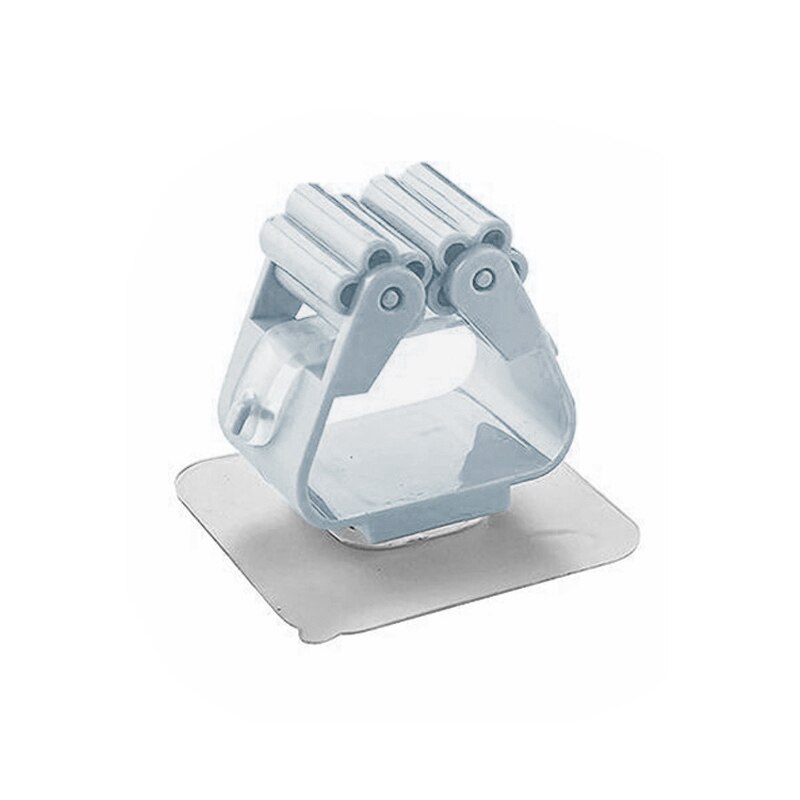 2/4 Stuks Multifunctionele Mop Organizer Houder Sterke Zelfklevende Haken Keuken Badkamer Gereedschap Hanger Magazijnstelling thuis Accessorie: Blue / 2PC