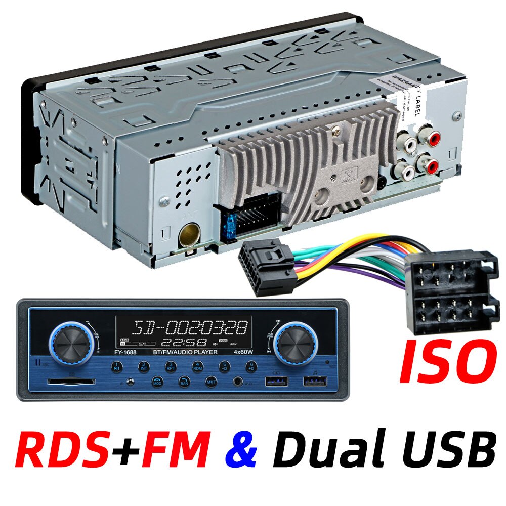 Autoradio 1 Din Auto Radio Coche Bluetooth Stereo Audio Fm Ontvanger Usb Sd Aux Autostereo MP3 Multimedia Speler Auto Elektronica