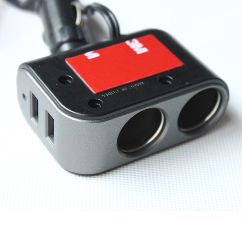 Auton usb laturin liitäntä portti usb voiture auto tupakansytyttimen jakajan liitäntä yksikierros 2- -reikäinen kaksois-usb-liitäntä