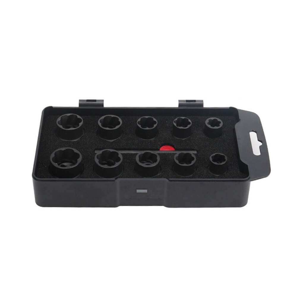 11pcs/Set Broken Nut Bolt Extractor Hex Head Rust Damaged Screw Removal Tool Brand And Screw Nut Extractors