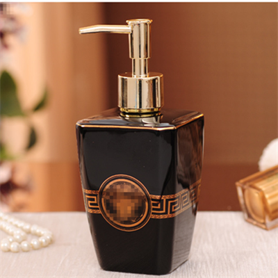 Soap Dispensers Ceramic Emulsion Dispensing Bottle Preser Portable Soap Dispensers Perfume Hand Shower Gel Shampoo Bottle 400ML: Style 12