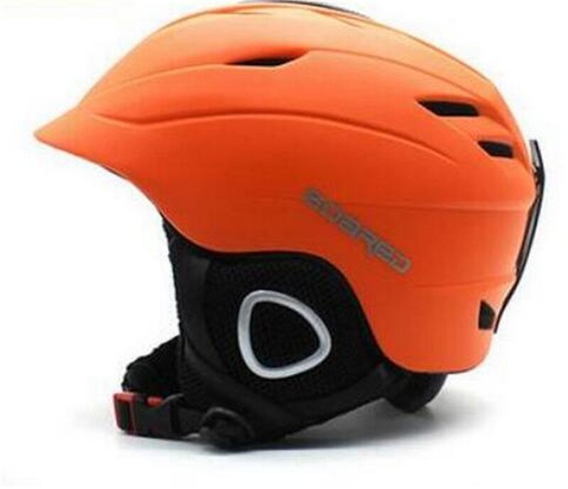 Steeg Ski Helm Integraal-Gegoten Skiën Helmen Veiligheid Beschermen Volwassen Kids Thermische Ultralight Snowboard Skateboard Hoofd Slijtage: Oranje / L