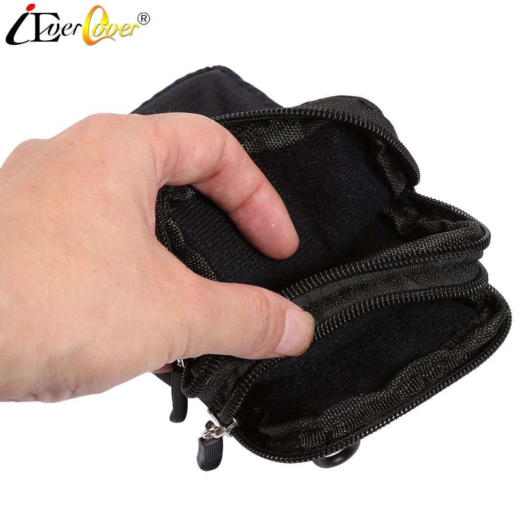 Imperméable à l'eau En Nylon Pochette pour iPhone 12 Mini 11 Pro X XR XS Max 8 7 Plus 6 S 6 SE Téléphone Étui Portefeuille de Taille Sac Housse Fundas