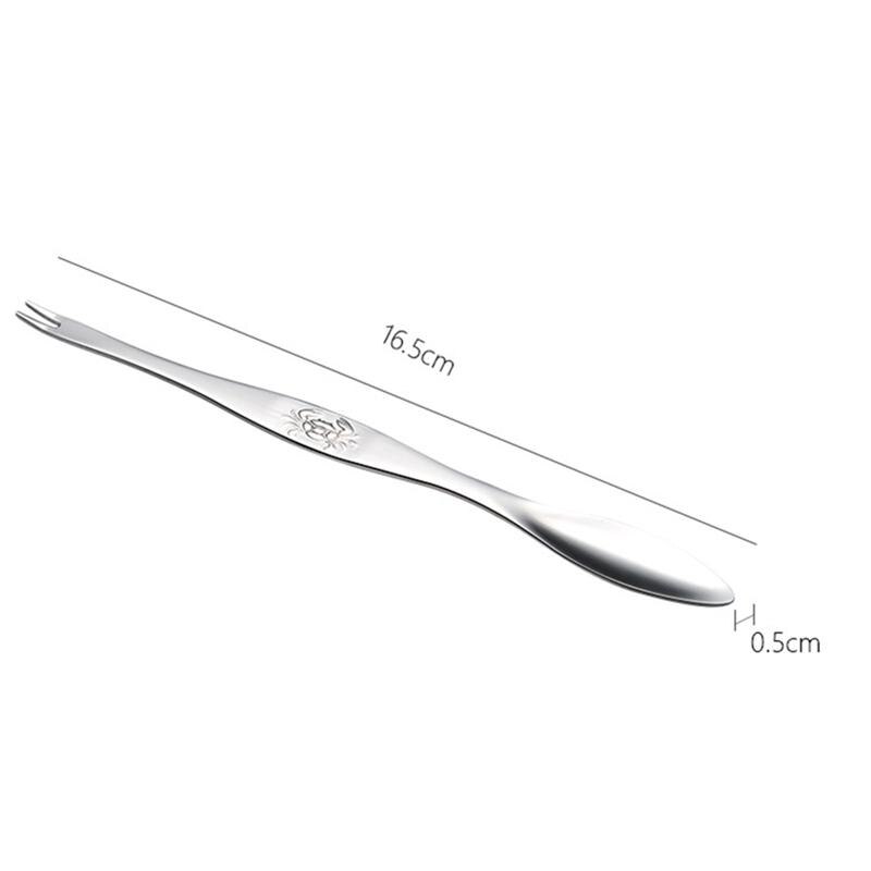 Aguja de acero inoxidable para mariscos, utensilio para mariscos, pinzas, tenedores, utensilios de cocina