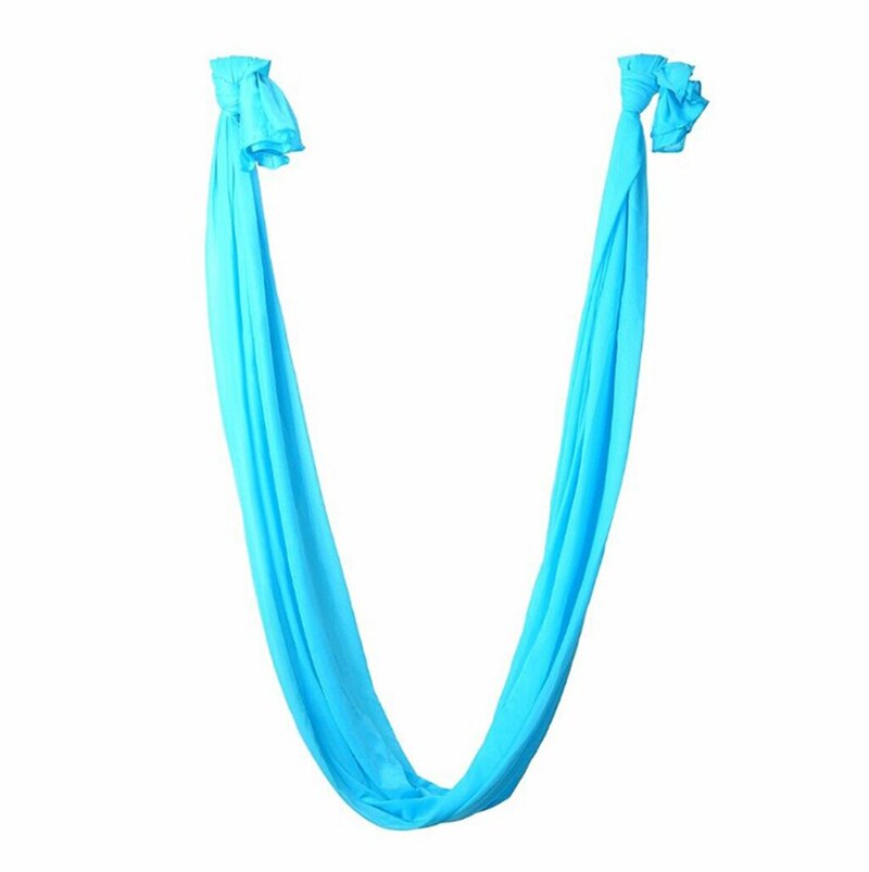 Yoga Swing Hammock Trapeze Sling Aerial Silk Set Anti-gravity Inversion Fitness: Blue