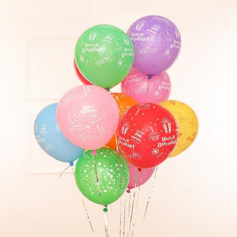 30 stks/partij Gelukkige Verjaardag Partij Decoratie Opblaasbare Air Ballons Ballen voor Kinderen Grote Latex Romantische Ronde Ballonnen Halloween