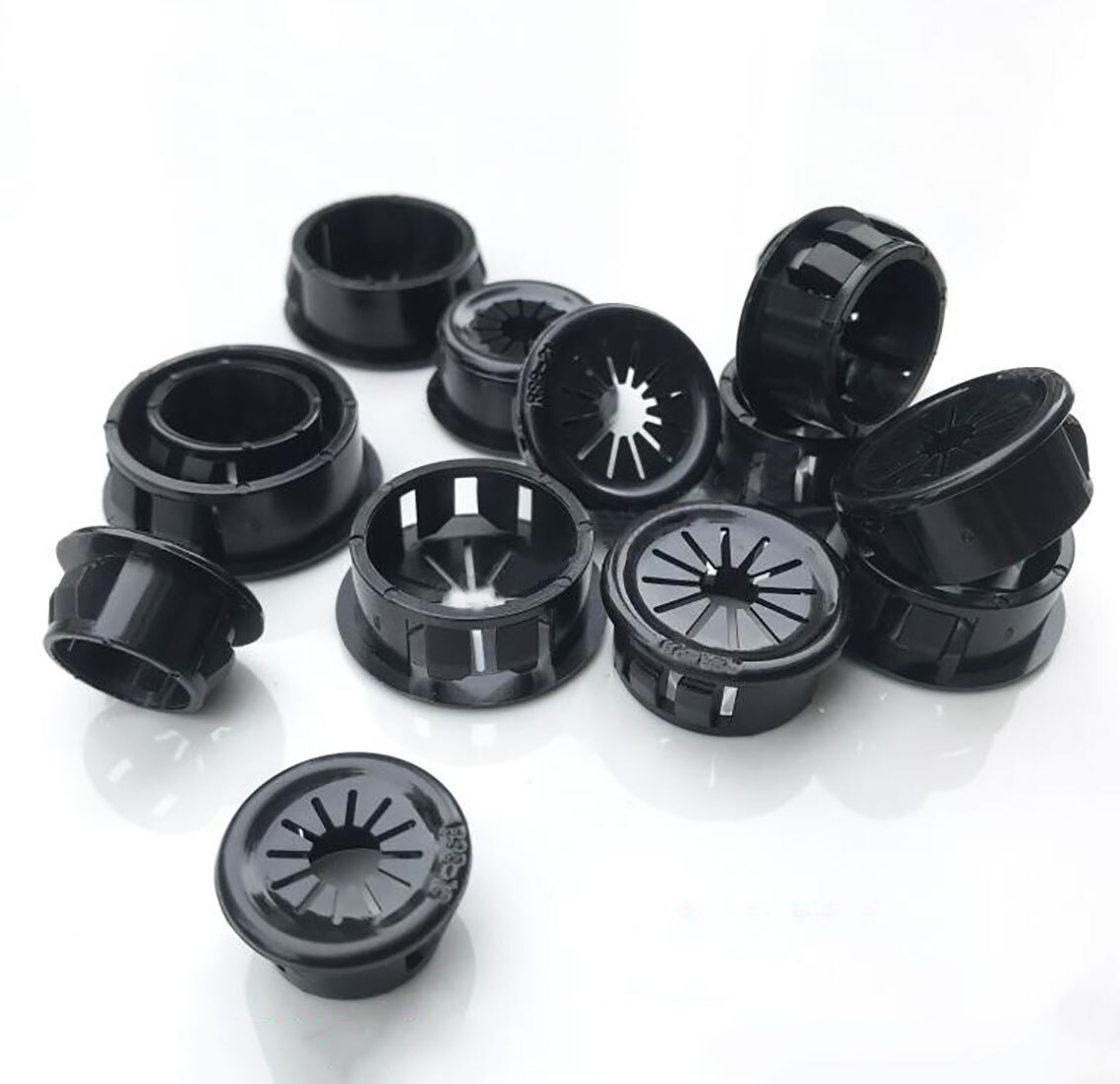 5Pcs Nylon Round Cable Hole Cover 16mm-50mm Plastic PC Computer Desk Wire Organizer Port Seal Rings Furniture Accessories