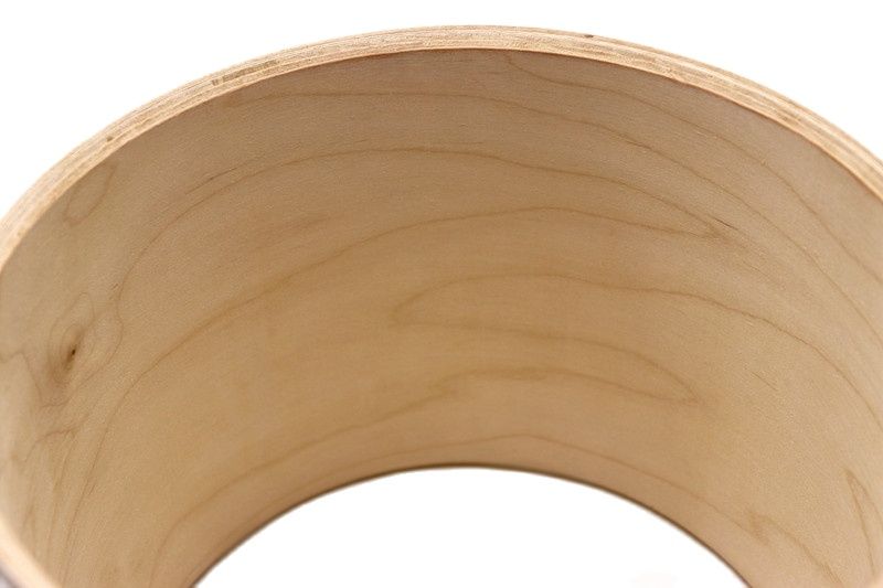 Corps de tambour en bois de bouleau 16x14 pouces, coquille de tambour couleur bois avec bord de roulement à 45 degrés, sans trous 16 pouces de diamètre 14 pouces de profondeur