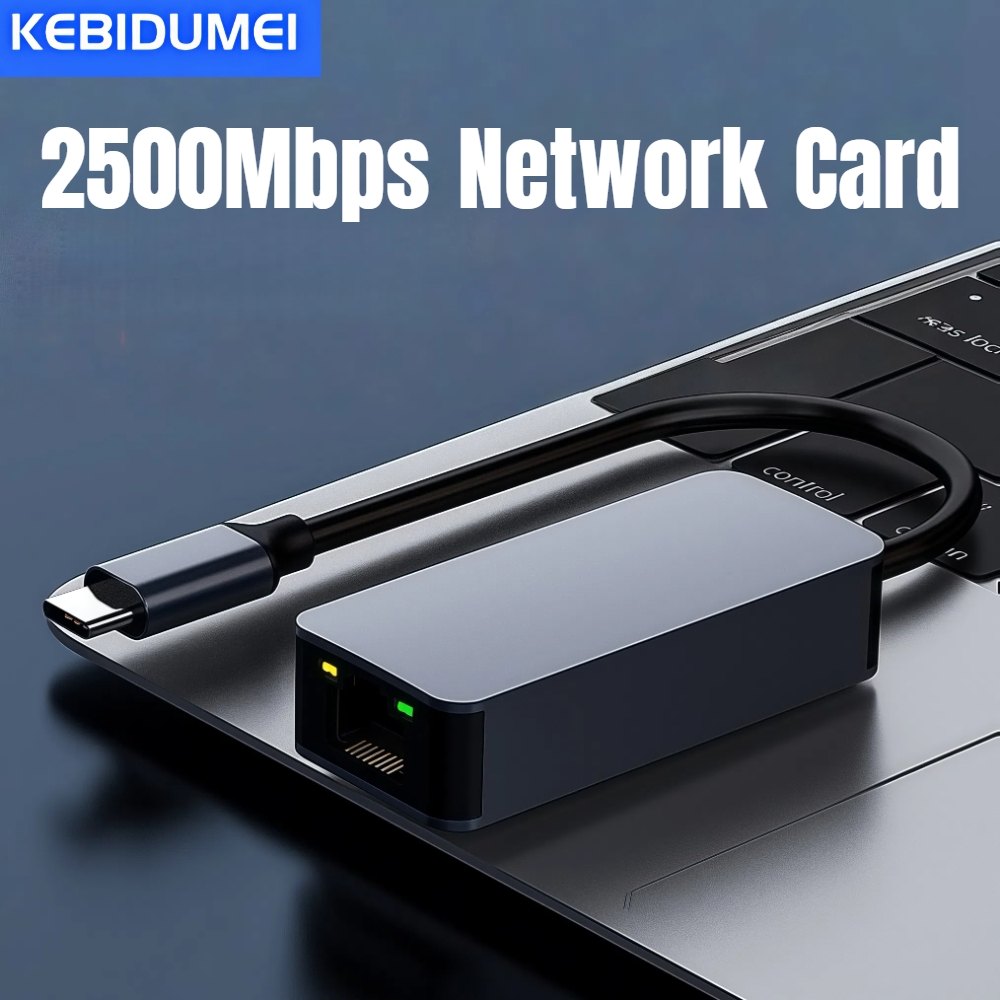 2500Mbps Wired Netzwerk Karte Adapter USB Typ-C zu RJ45 Adapter 2,5G USB 3,0 Wired Netzwerk konverter HUB Für Laptop Win 7/8/10